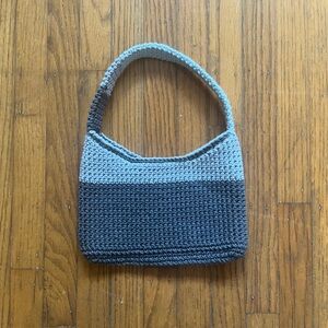 Dusty Blue Handmade Crochet Purse